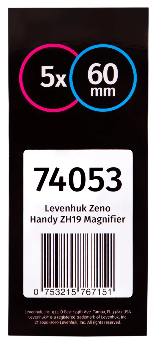 Лупа ручная Levenhuk Zeno Handy ZH19,  10