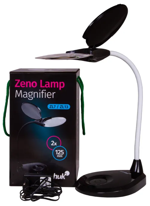 Лупа-лампа Levenhuk Zeno Lamp ZL7, белая,  2