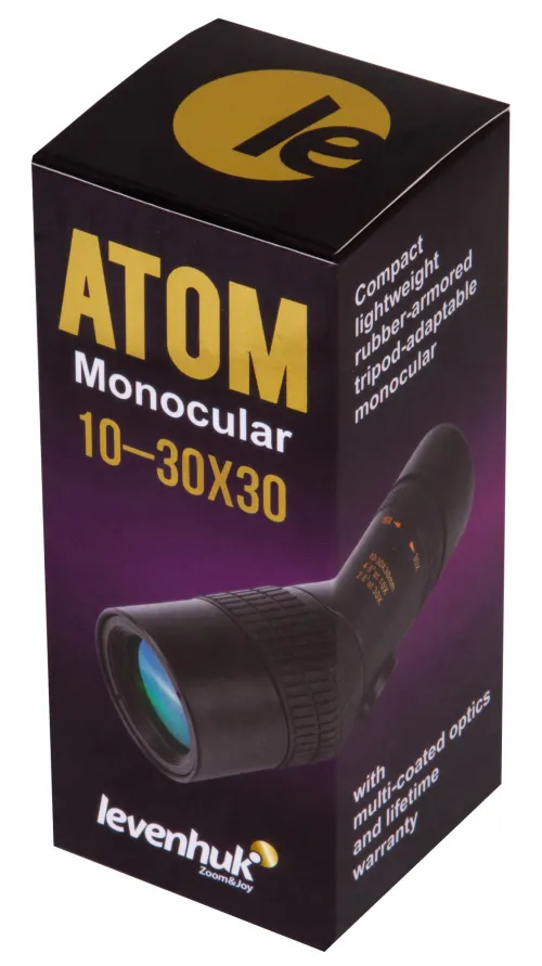 Монокуляр Levenhuk Atom 10–30х30,  11