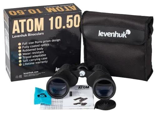Бинокль Levenhuk Atom 10x50,  2