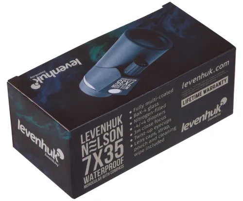 Монокуляр Levenhuk Nelson 7x35 с сеткой и компасом,  9
