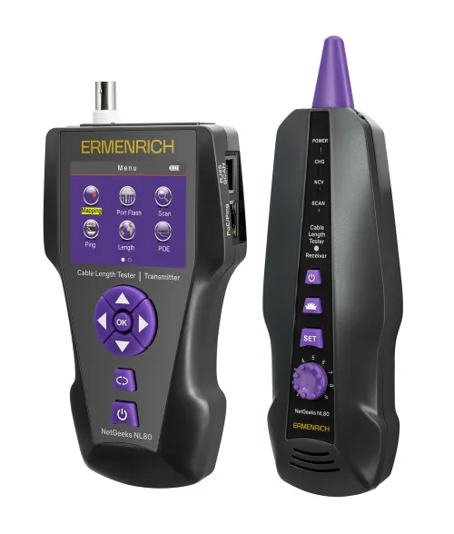 Измеритель длины кабеля Ermenrich NetGeeks NL80,  4