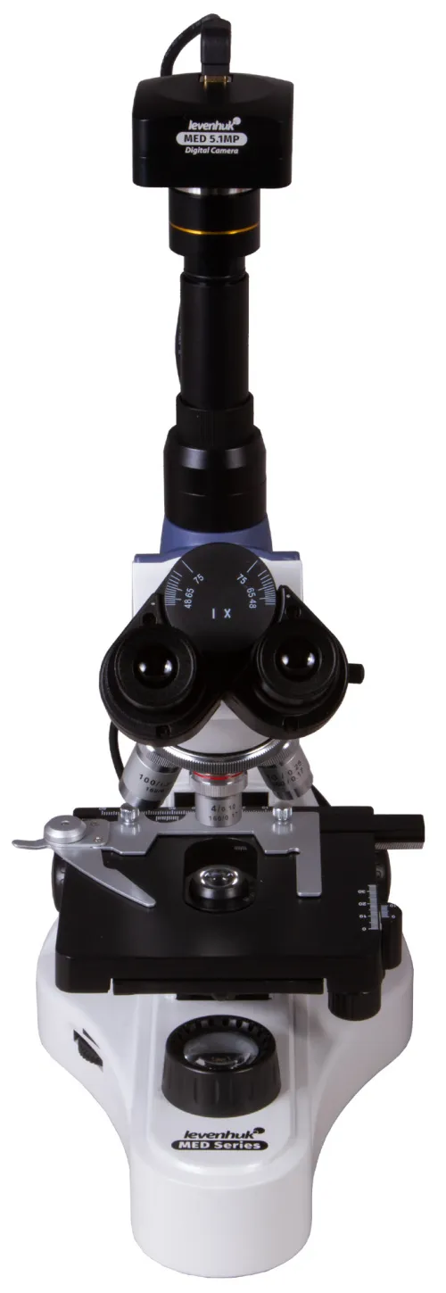 Микроскоп цифровой Levenhuk MED D10T, тринокулярный,  4
