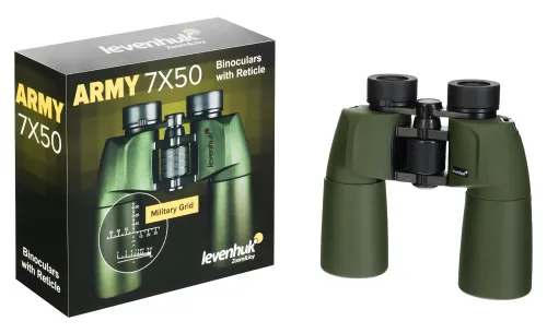 Бинокль Levenhuk Army 7x50 с сеткой,  6
