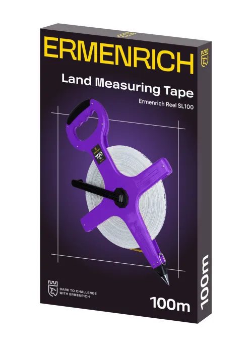 Рулетка геодезическая Ermenrich Reel SL100,  2