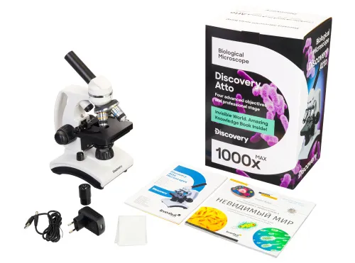 Микроскоп Levenhuk Discovery Atto Polar с книгой,  3