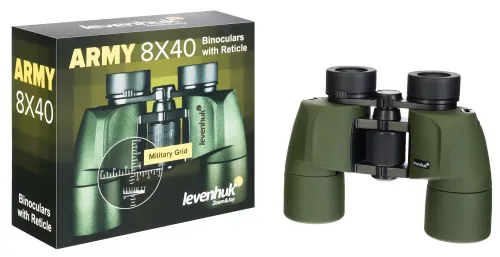 Бинокль Levenhuk Army 8x40 с сеткой,  6