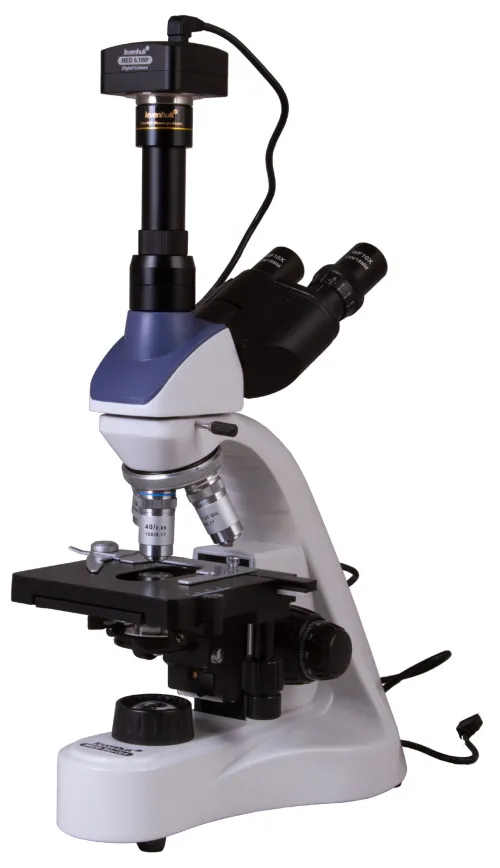 Микроскоп цифровой Levenhuk MED D10T, тринокулярный,  3