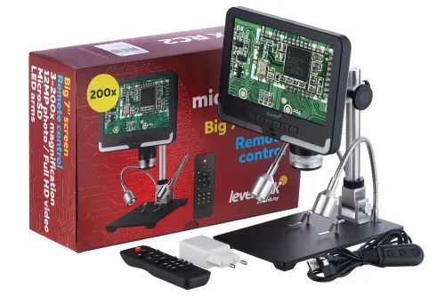 Микроскоп с дистанционным управлением Levenhuk DTX RC2,  2