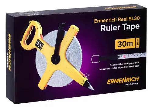 Рулетка геодезическая Ermenrich Reel SL30, желтый,  6