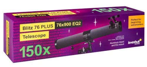 Телескоп Levenhuk Blitz 76 PLUS,  12