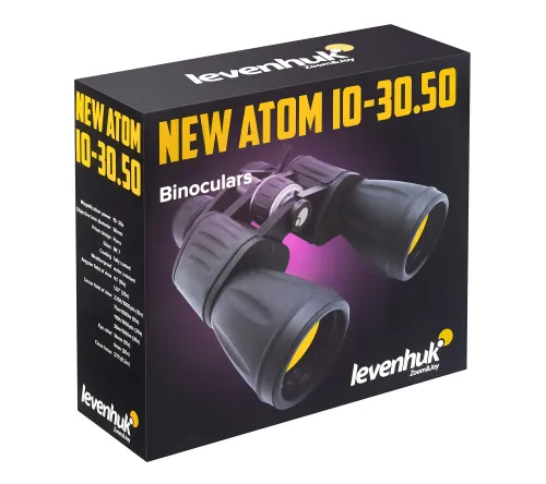 Бинокль Levenhuk New Atom 10–30x50,  13