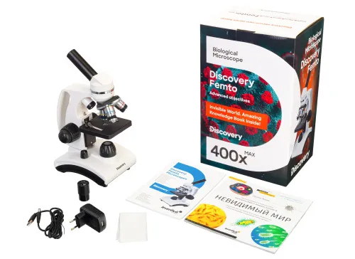 Микроскоп Levenhuk Discovery Femto Polar с книгой,  2