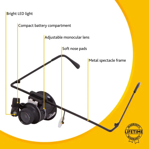 Лупа-очки Levenhuk Zeno Vizor G1,  10