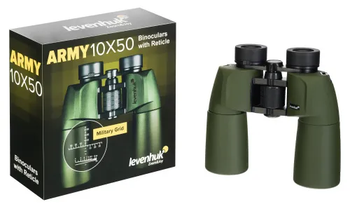 Бинокль Levenhuk Army 10x50 с сеткой,  6