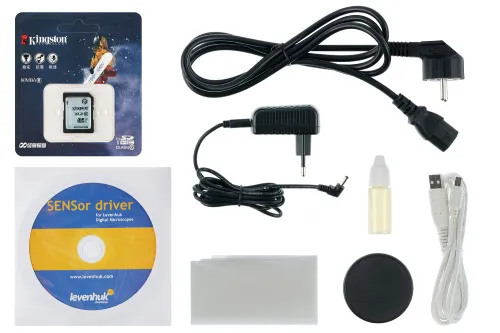 Микроскоп цифровой Levenhuk D90L LCD, монокулярный,  3