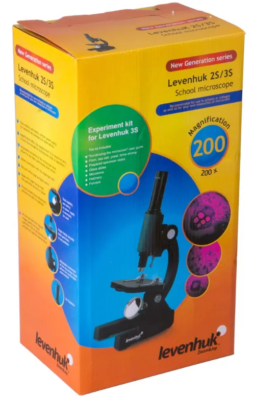Микроскоп Levenhuk 2S NG, монокулярный,  10