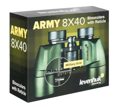 Бинокль Levenhuk Army 8x40 с сеткой,  14