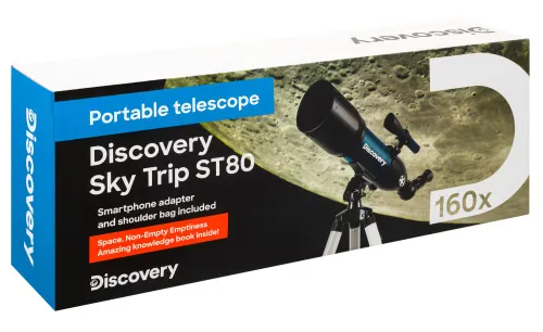 Телескоп Levenhuk Discovery Sky Trip ST80 с книгой,  18