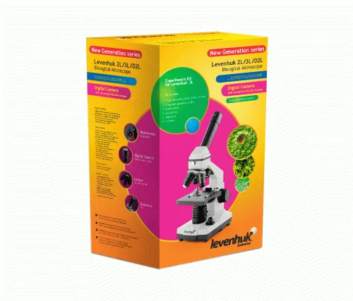 Микроскоп цифровой Levenhuk D2L NG, монокулярный,  3