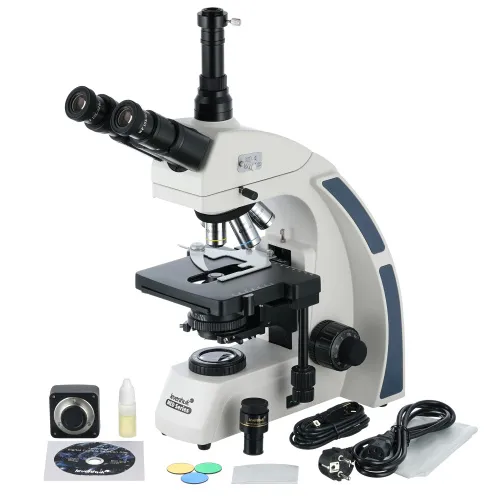 Микроскоп цифровой Levenhuk MED D40T, тринокулярный,  2