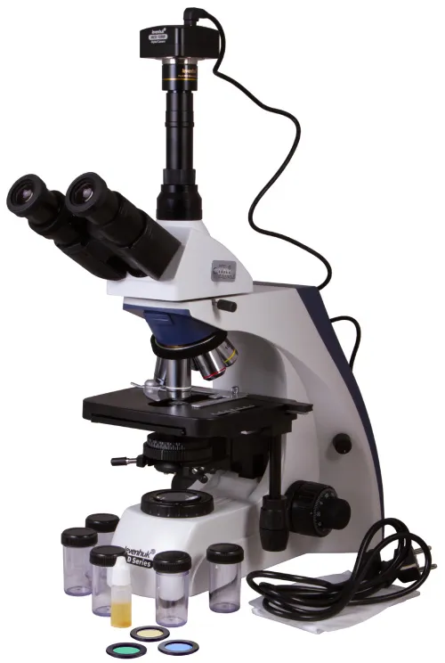 Микроскоп цифровой Levenhuk MED D35T, тринокулярный,  2