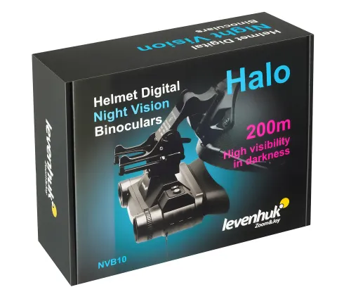 Бинокль цифровой ночного видения Levenhuk Halo NVB10 Helmet, с креплением на шлем,  18