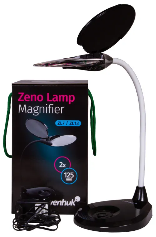 Лупа-лампа Levenhuk Zeno Lamp ZL13, белая,  2
