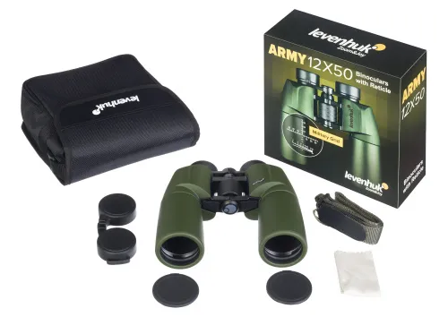 Бинокль Levenhuk Army 12x50 с сеткой,  5