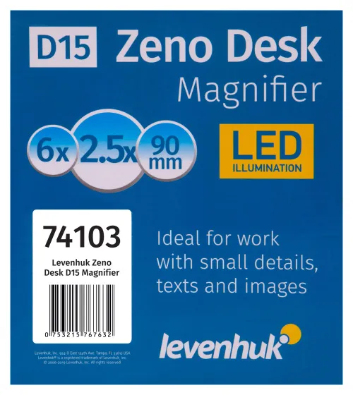 Лупа настольная Levenhuk Zeno Desk D15,  12
