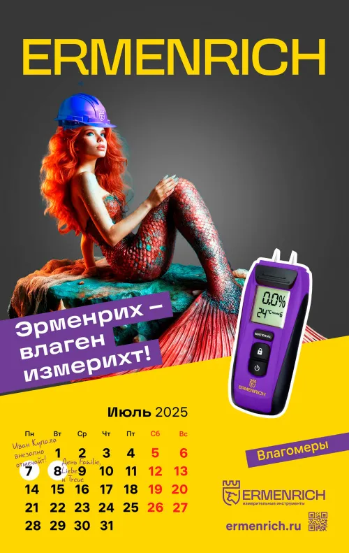 Фирменный календарь Ermenrich «Nicht pizdicht!», 2025 год,  2