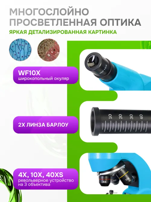 Микроскоп Levenhuk Rainbow 50L,  4