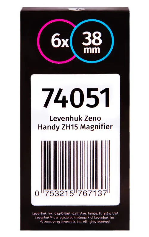 Лупа ручная Levenhuk Zeno Handy ZH15,  8