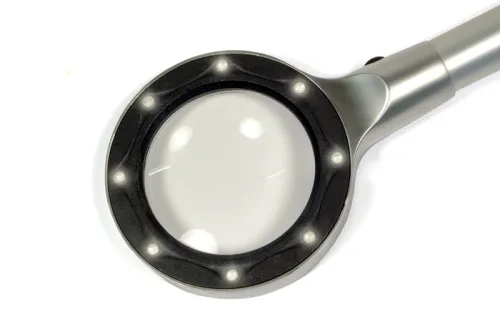 Лупа Levenhuk Zeno 500, 3,5x, 56 мм, 8 LED, металл,  4