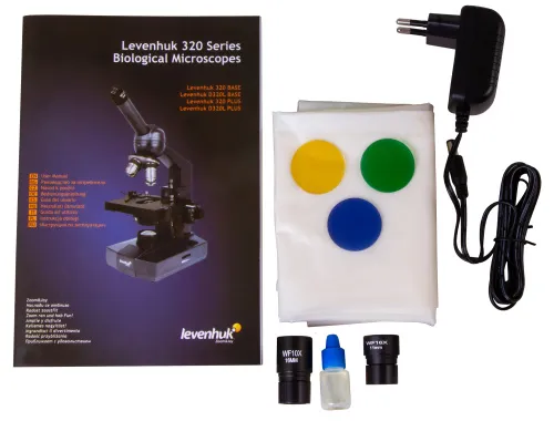Микроскоп Levenhuk 320 PLUS, монокулярный,  15