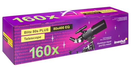 Телескоп Levenhuk Blitz 80s PLUS,  12